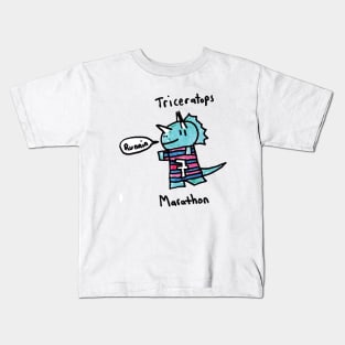 The Marathon Triceratops Kids T-Shirt